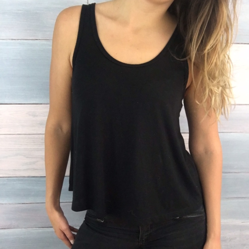 {BP} Flowy Black Tank Top